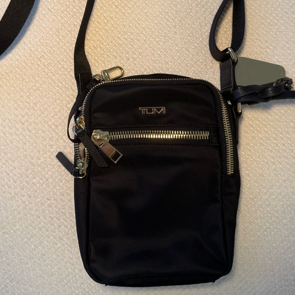 Tumi Voyageur Persia Black and Gold Crossbody Bag - Picture 5 of 5